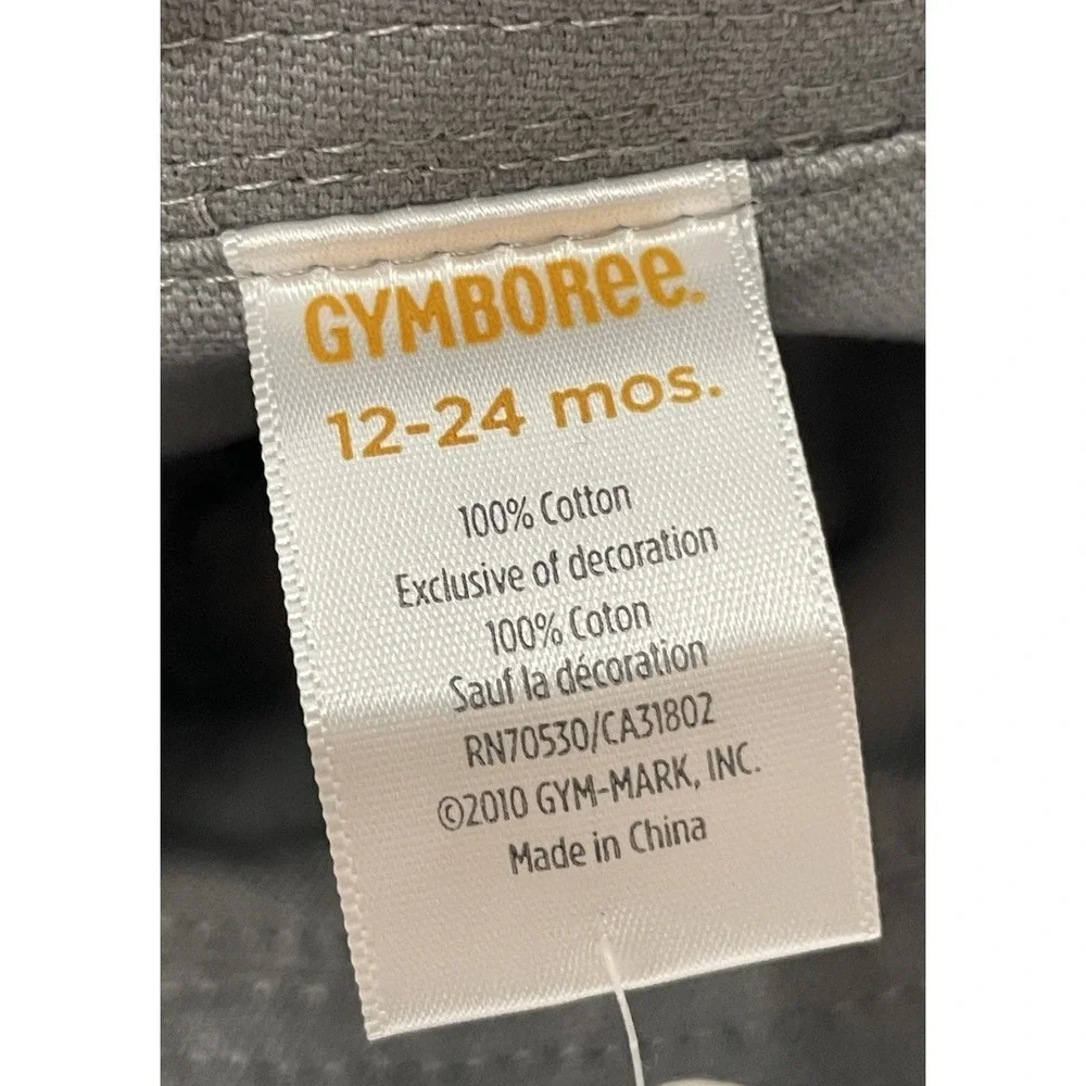 NWT NEW GYMBOREE AHOY BUCKET‎ HAT GRAY SIZE 12-24 MONTHS Toddler Kids PEACE SIGN